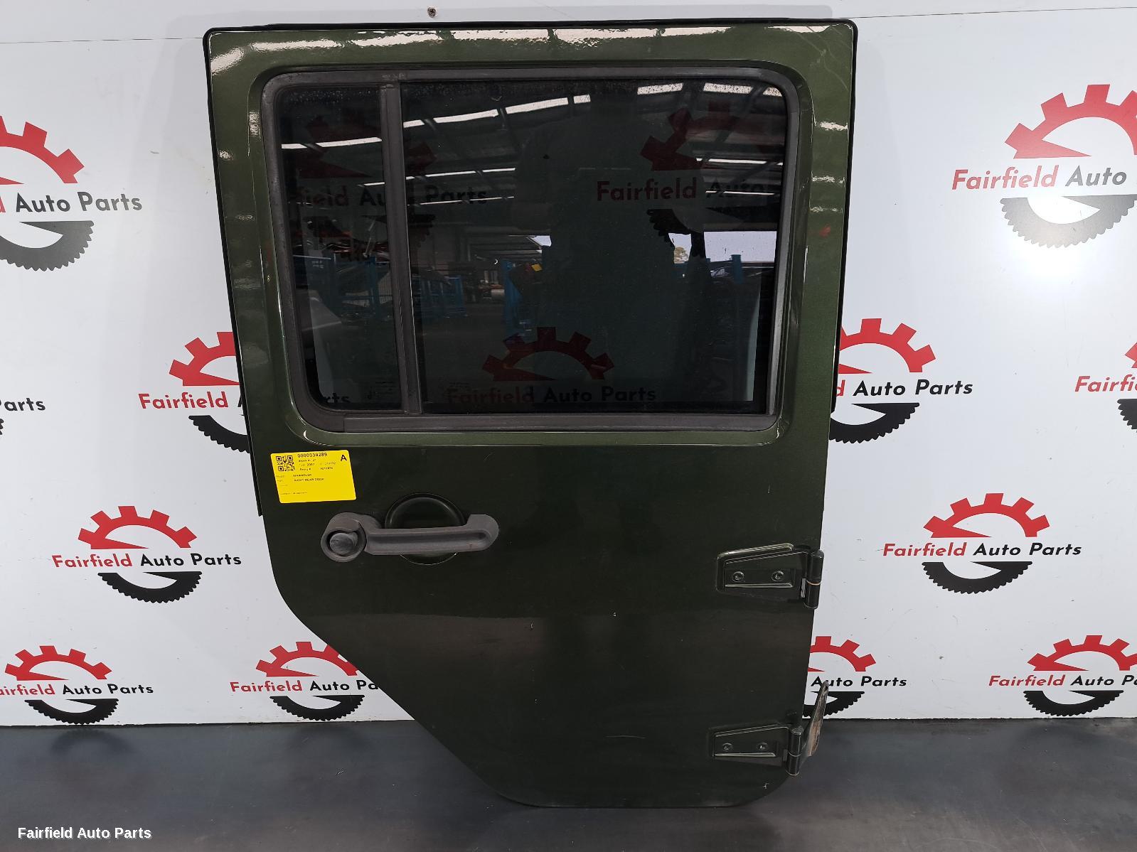 2007-2011 Jeep Wrangler Right Rear Door Sliding