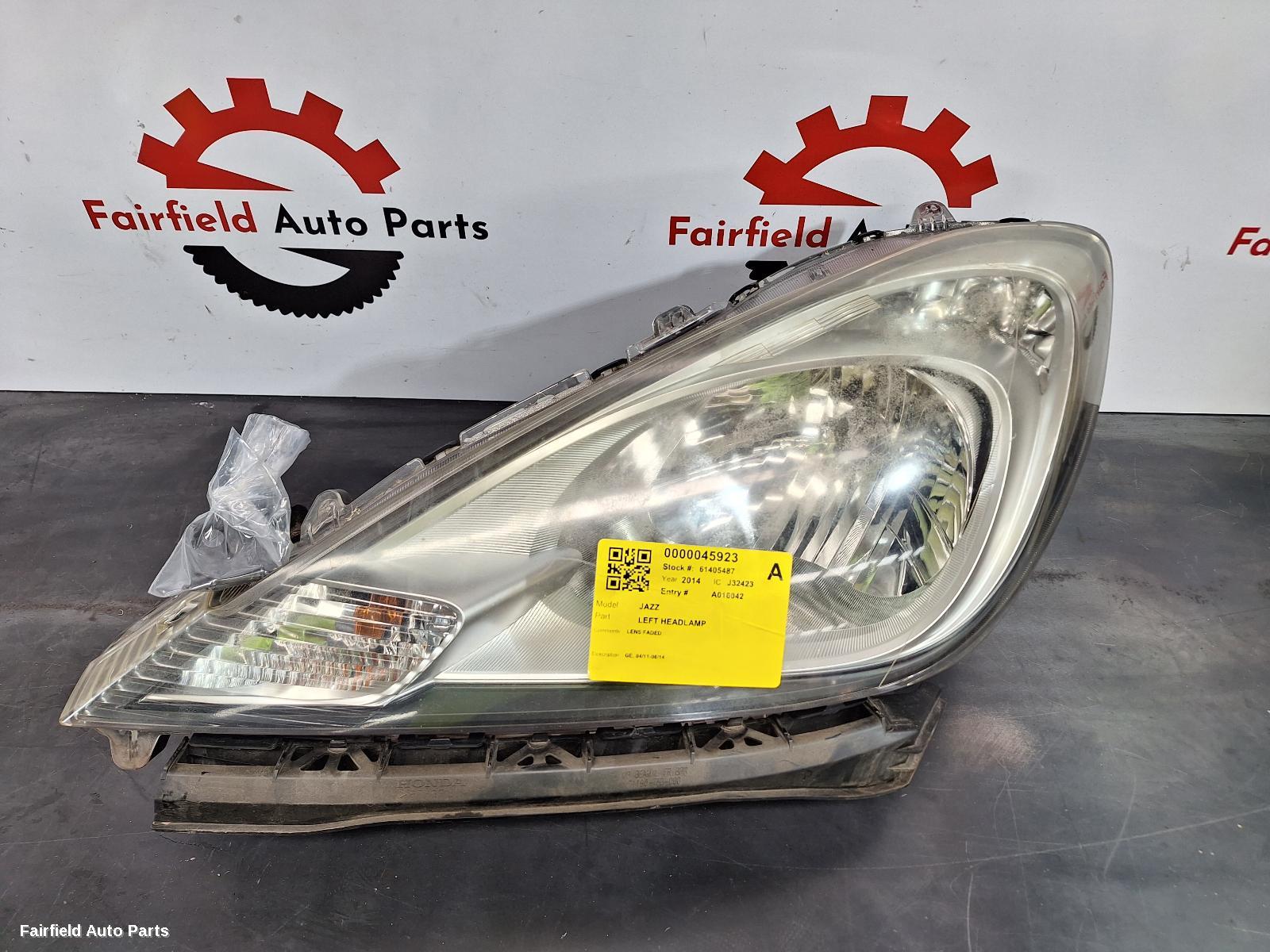 2014 Honda Jazz Left Headlamp