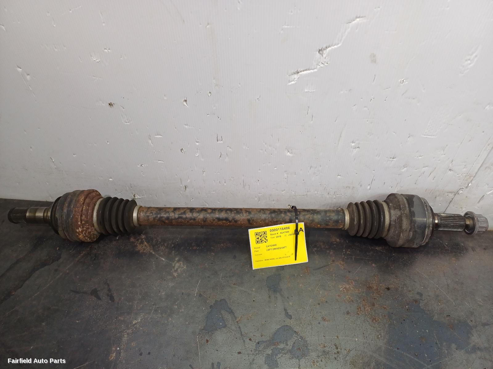 2010-2018 Porsche Cayenne Left Driveshaft