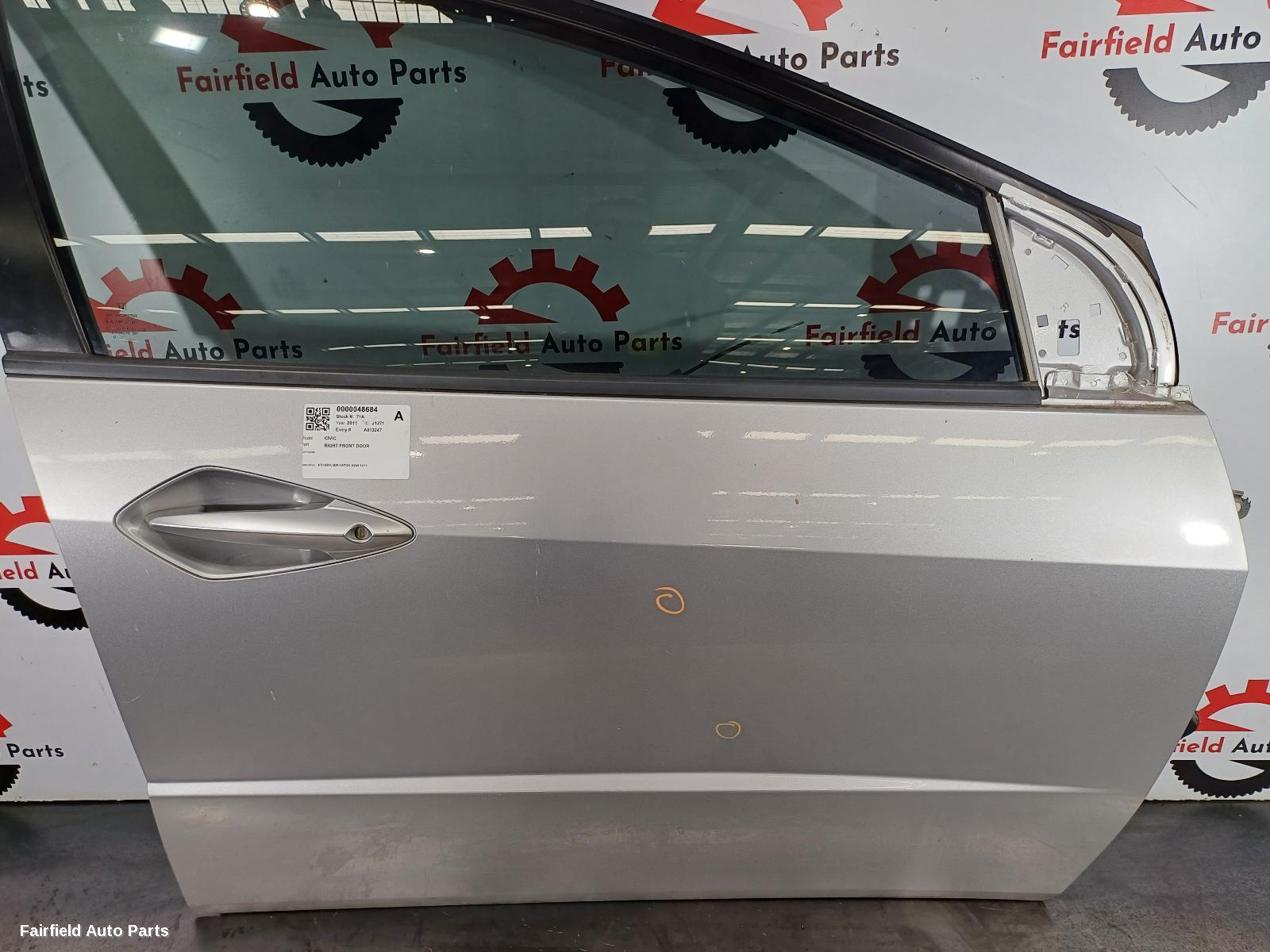 2009-2011 Honda Civic Right Front Door