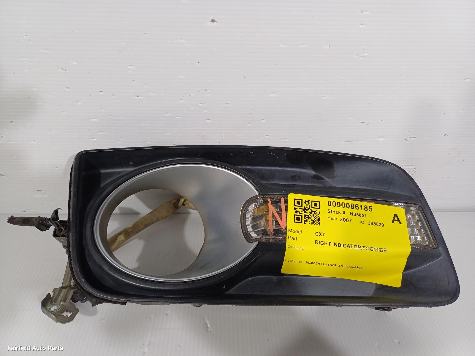 2006-2009 Mazda Cx7 Right Indicator Fog Side