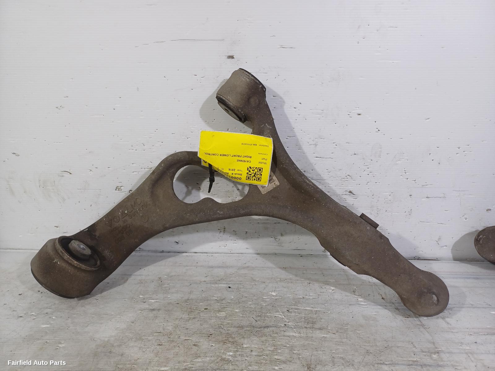2010-2018 Porsche Cayenne Right Front Lower Control Arm