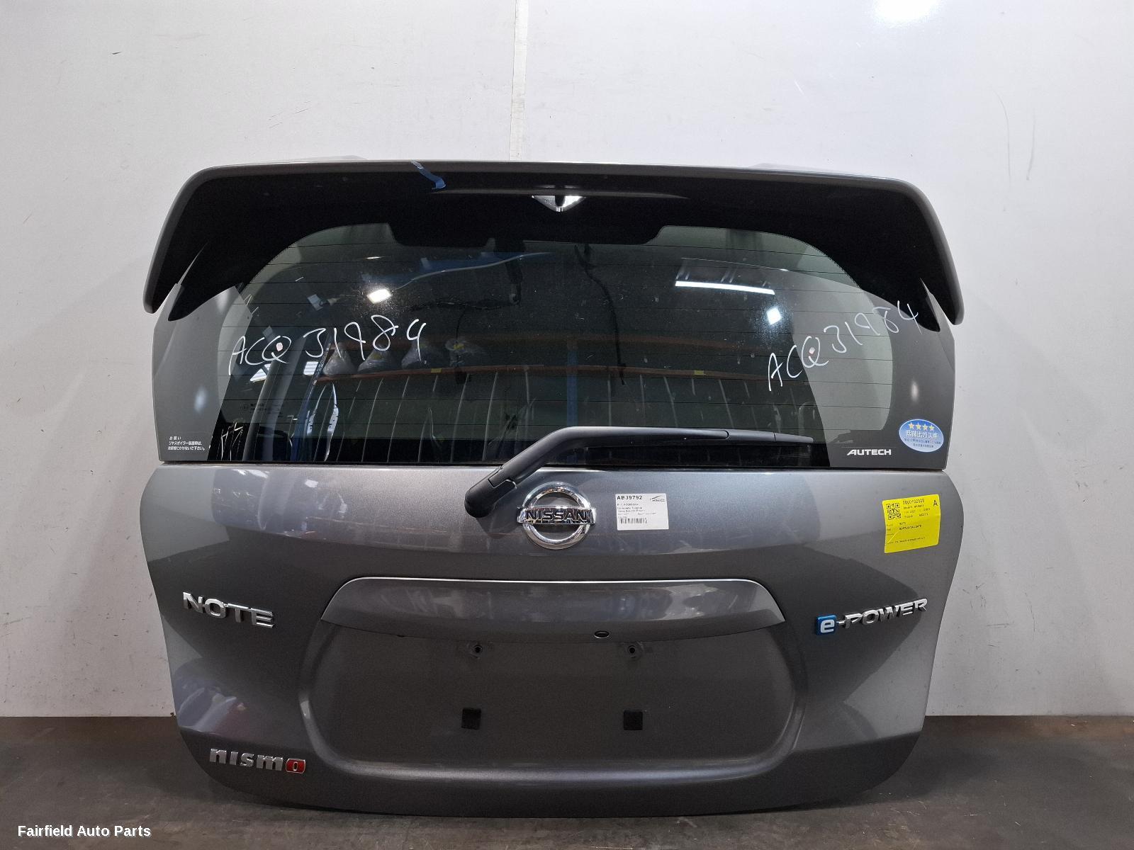 2012-2020 Nissan Note Bootlid Tailgate