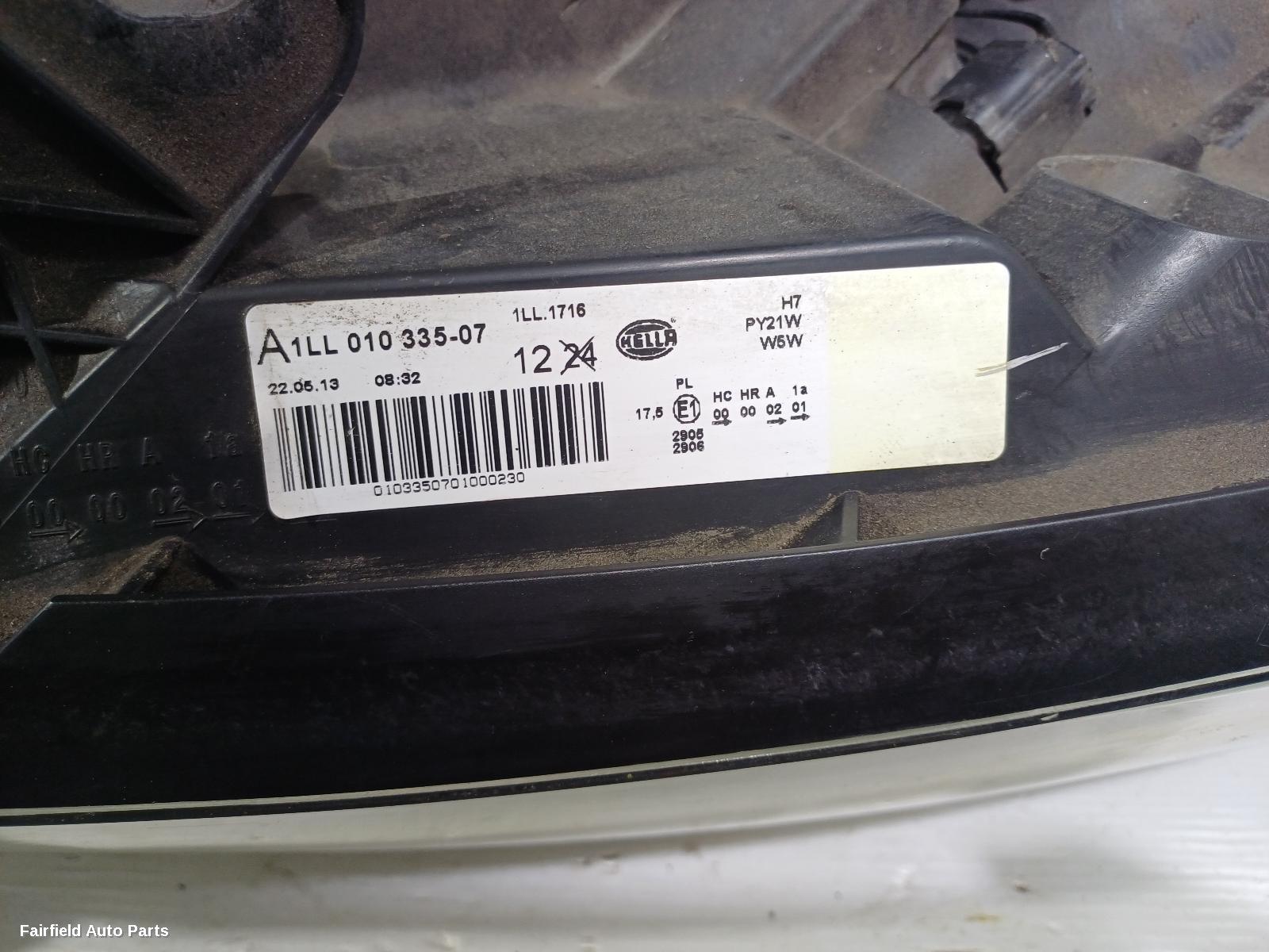 2010-2014 Nissan Dualis Left Headlamp