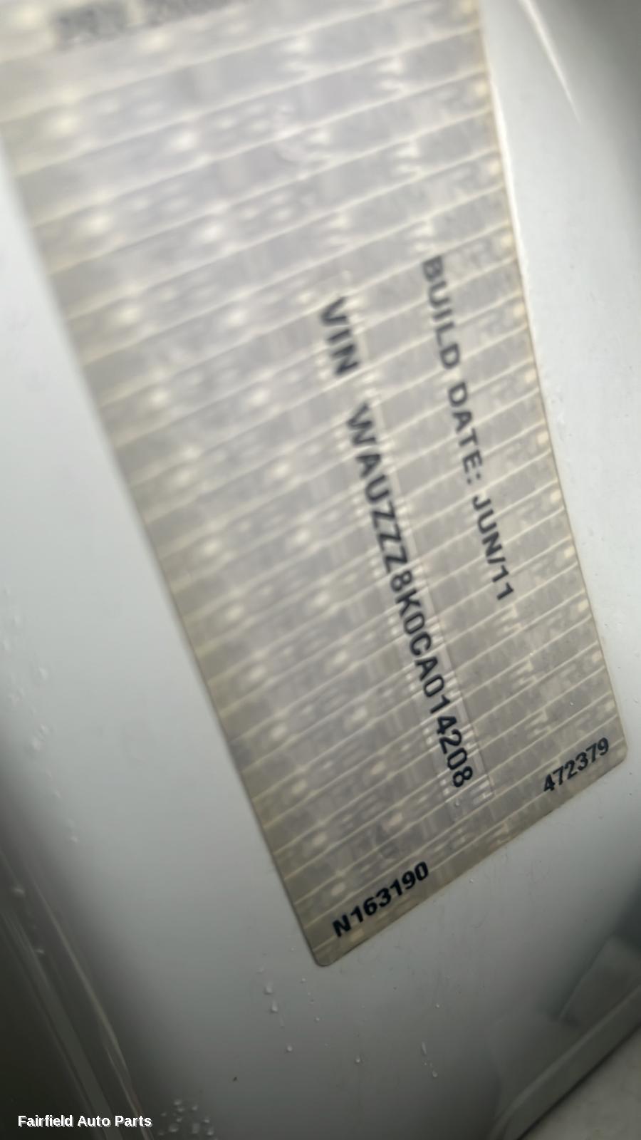 2011 Audi A4 A C Condenser