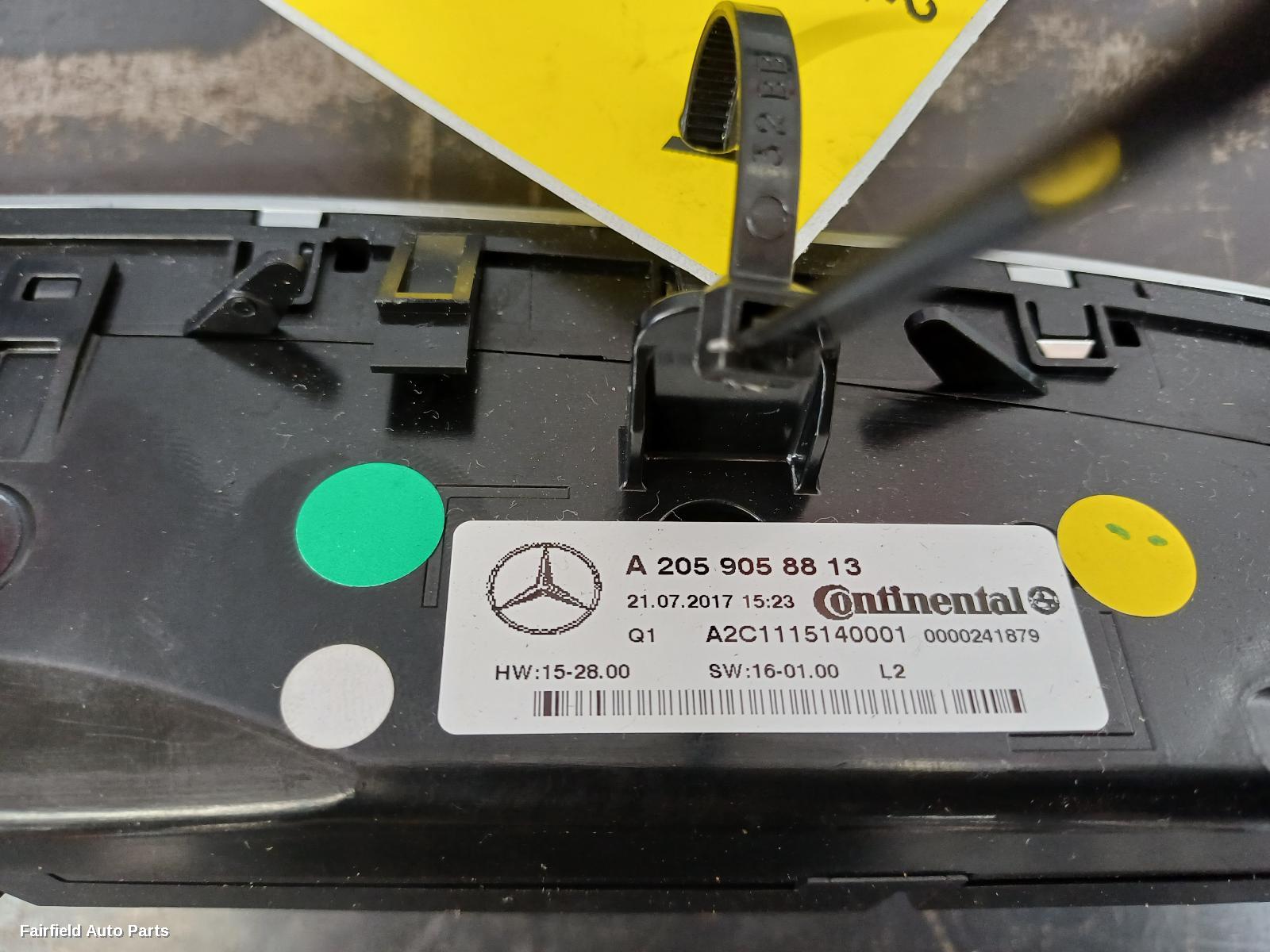 2015-2023 Mercedes Glc Class Heater Ac Controls