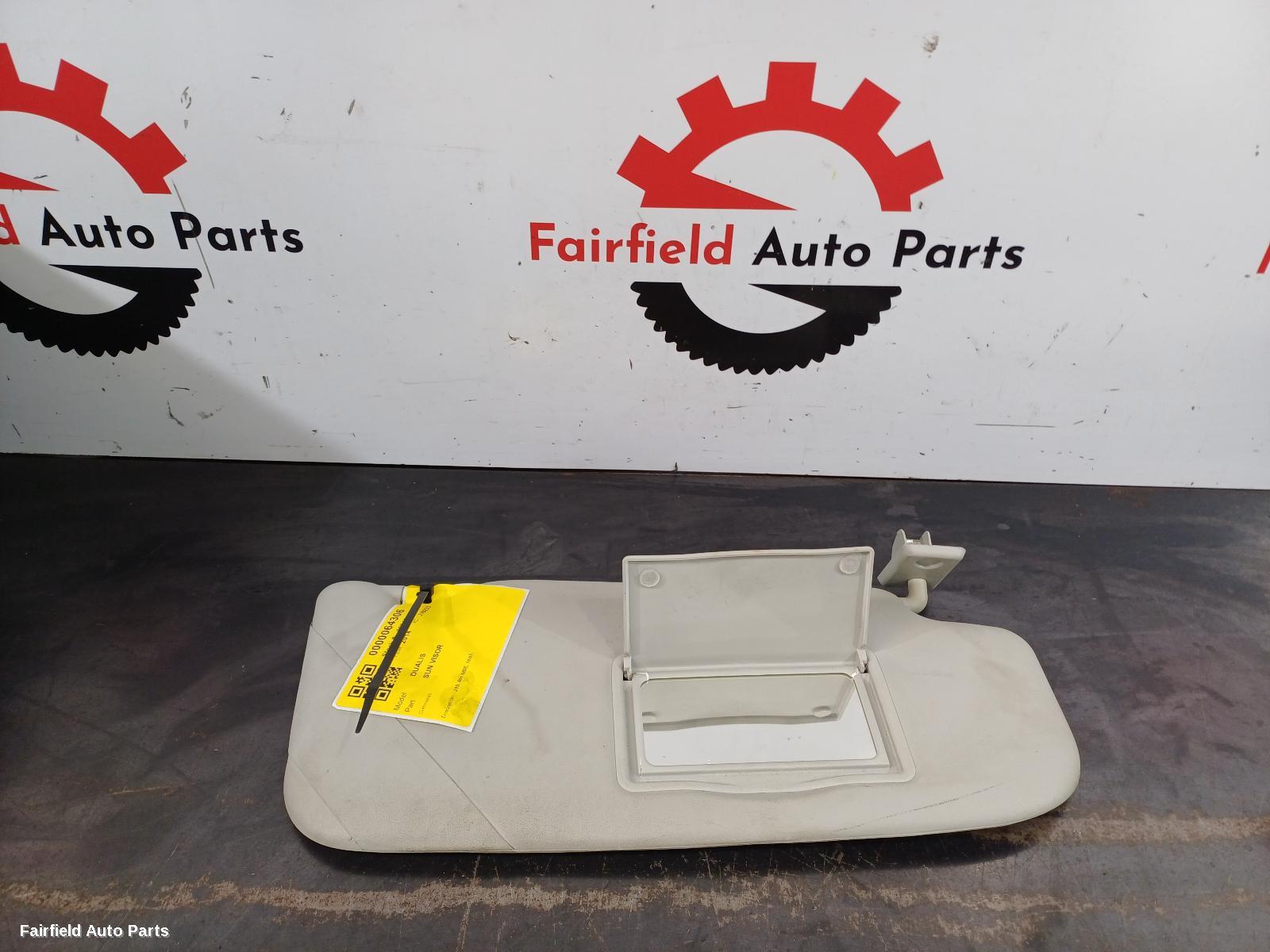 2007-2014 Nissan Dualis Sunvisor