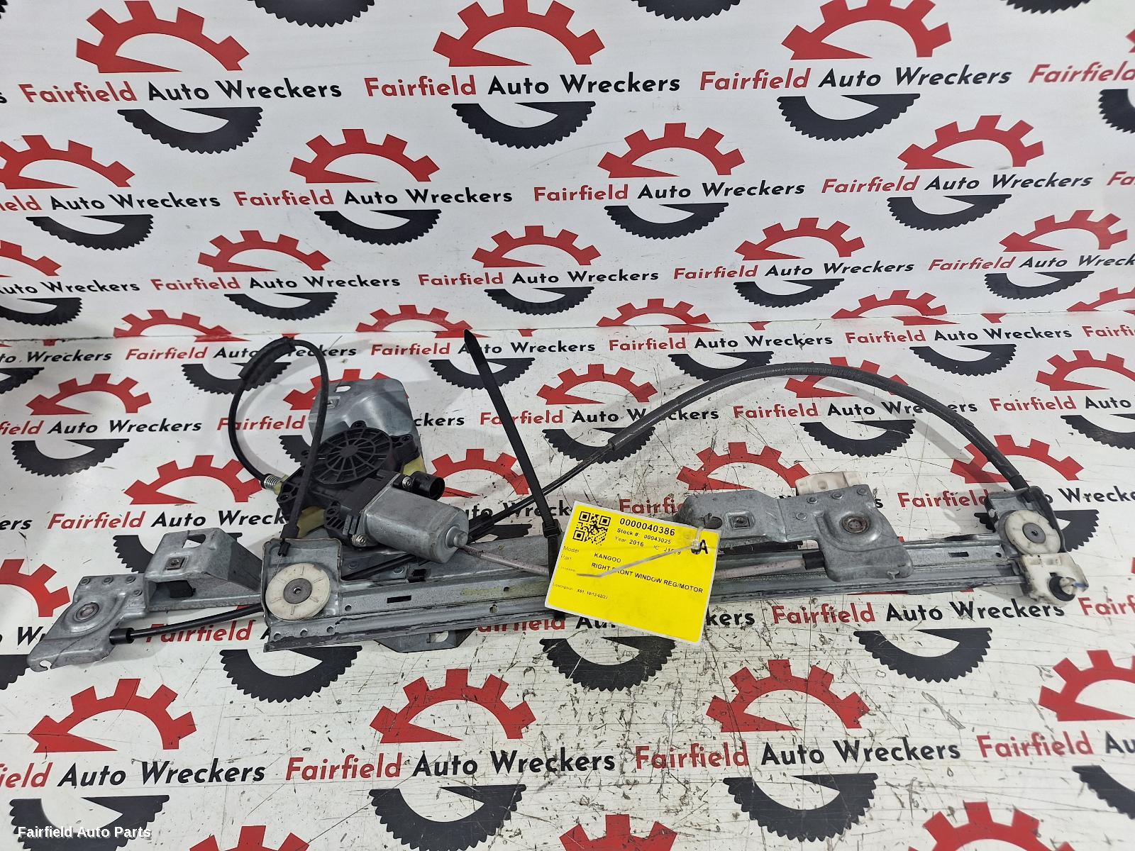 2012-2022 Renault Kangoo Right Front Window Reg Motor