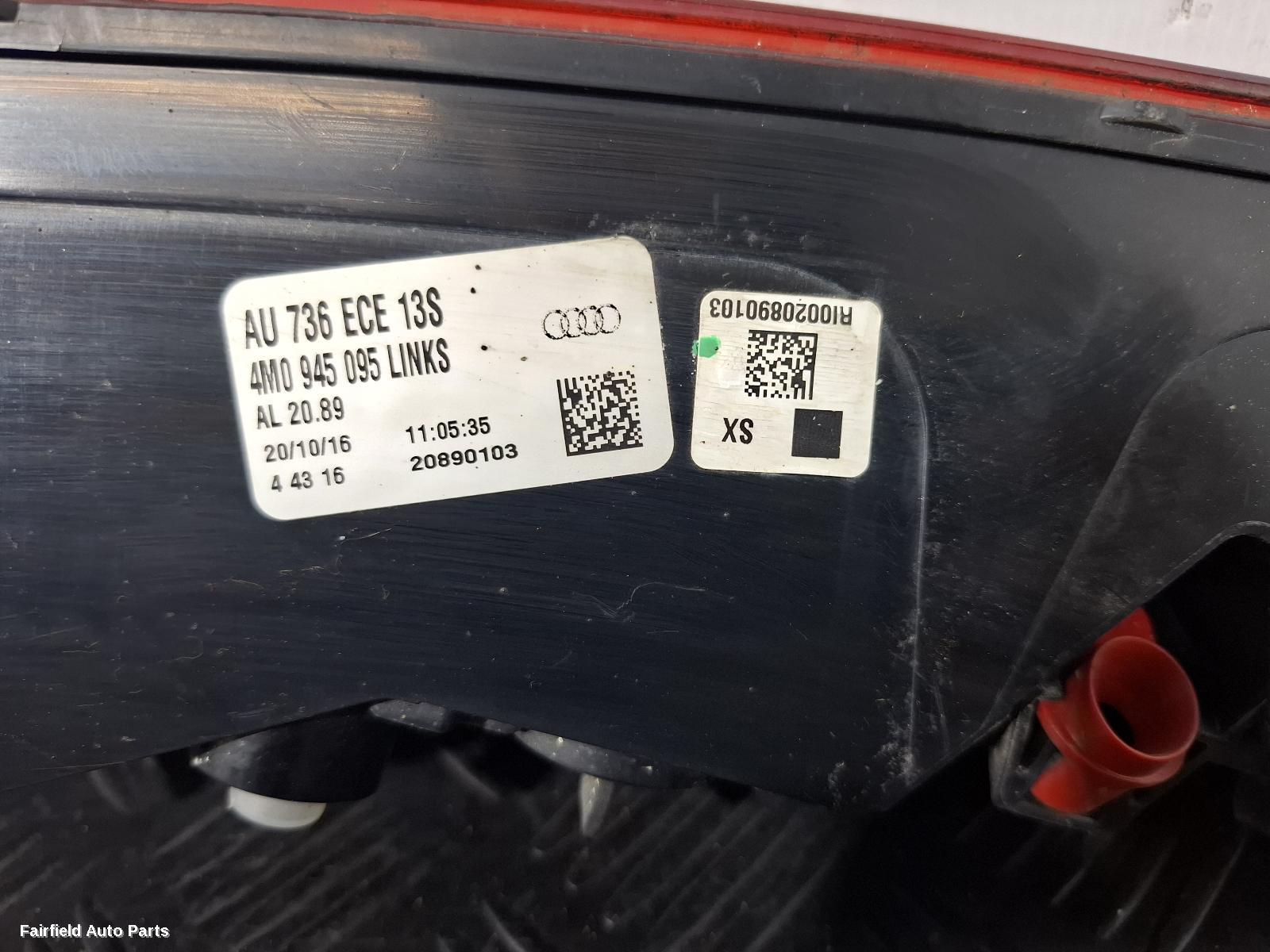 2015-2025 Audi Q7 Left Taillight