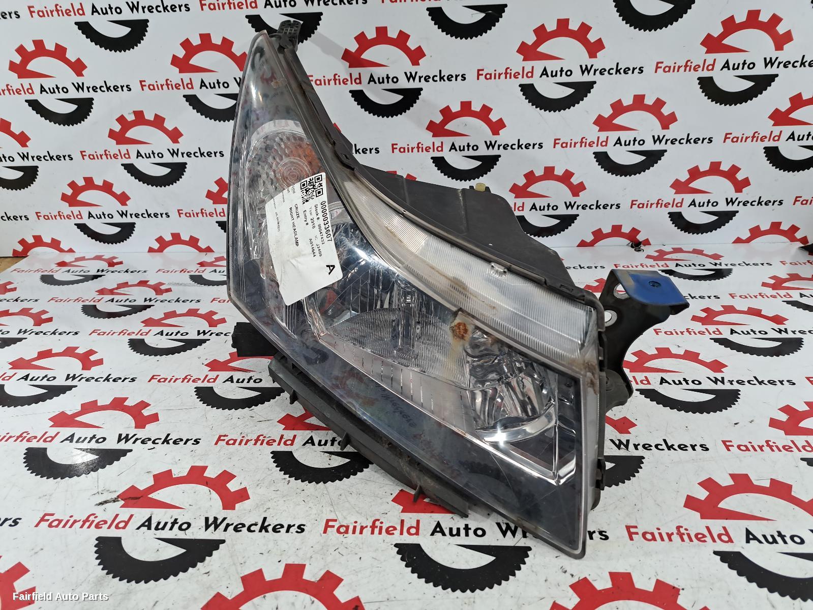 2010 Holden Cruze Right Headlamp