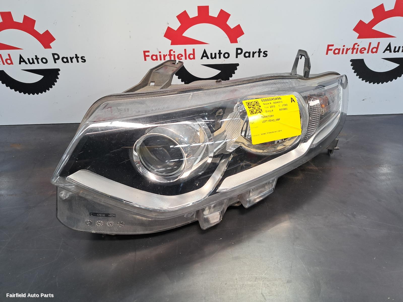 2011-2014 Ford Territory Left Headlamp