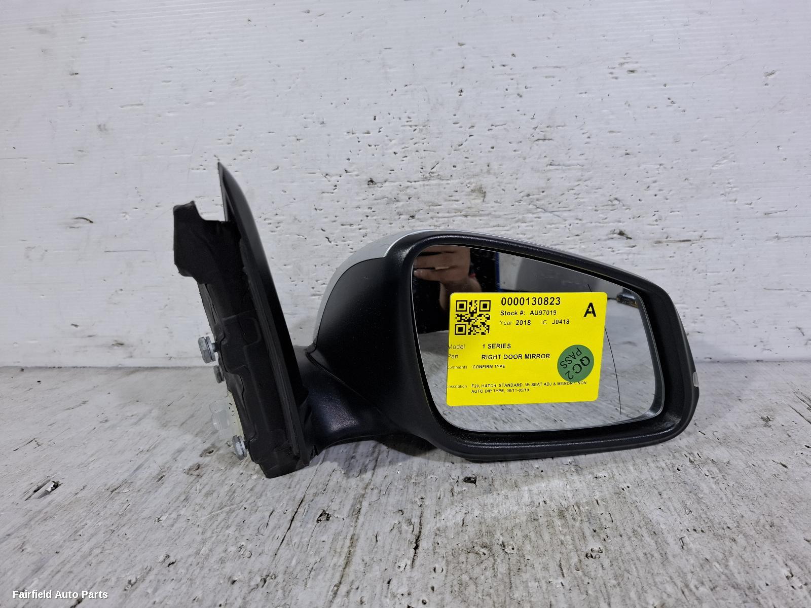 2011-2019 Bmw 1 Series Right Door Mirror