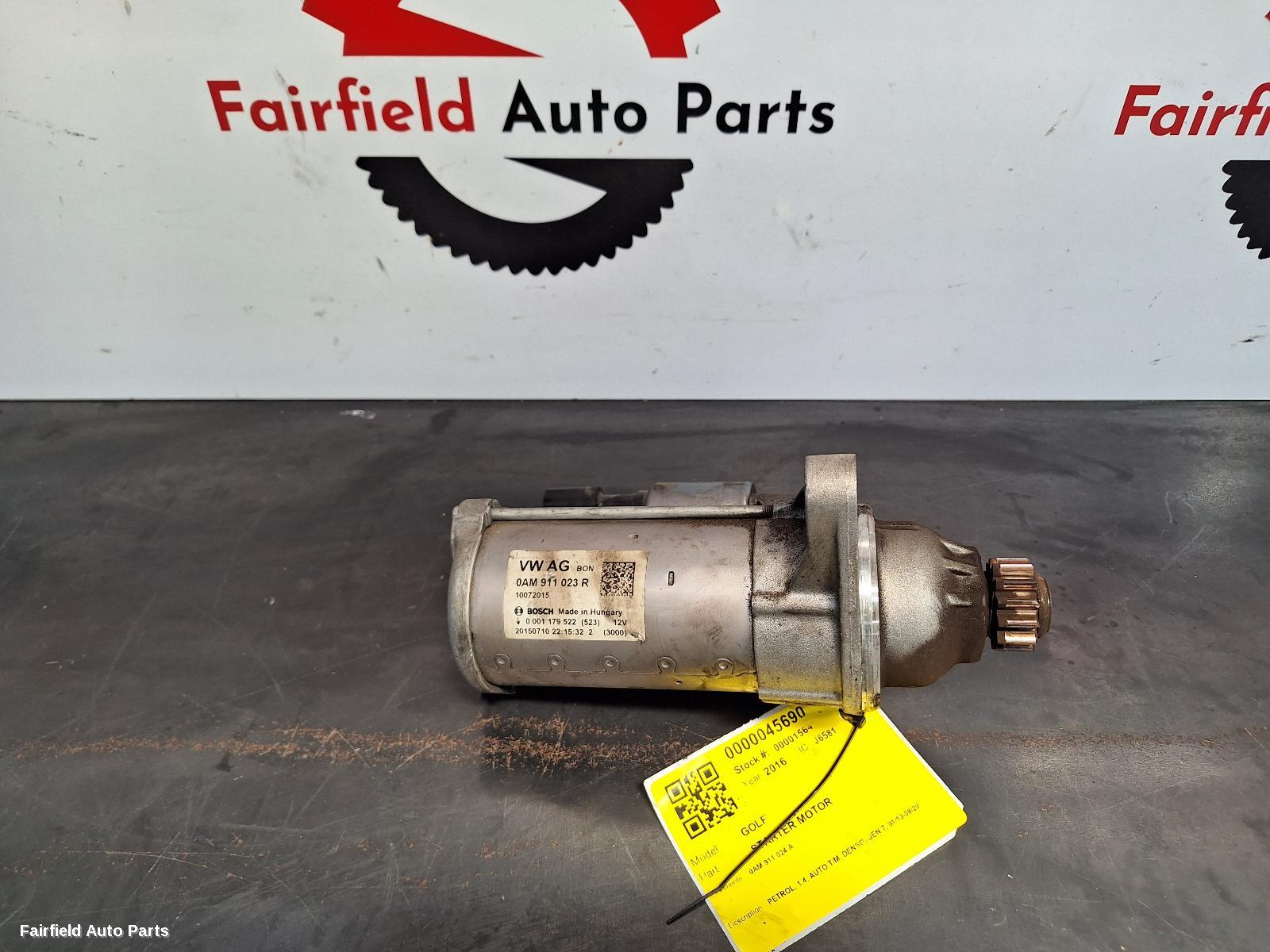 2016 Volkswagen Golf Starter