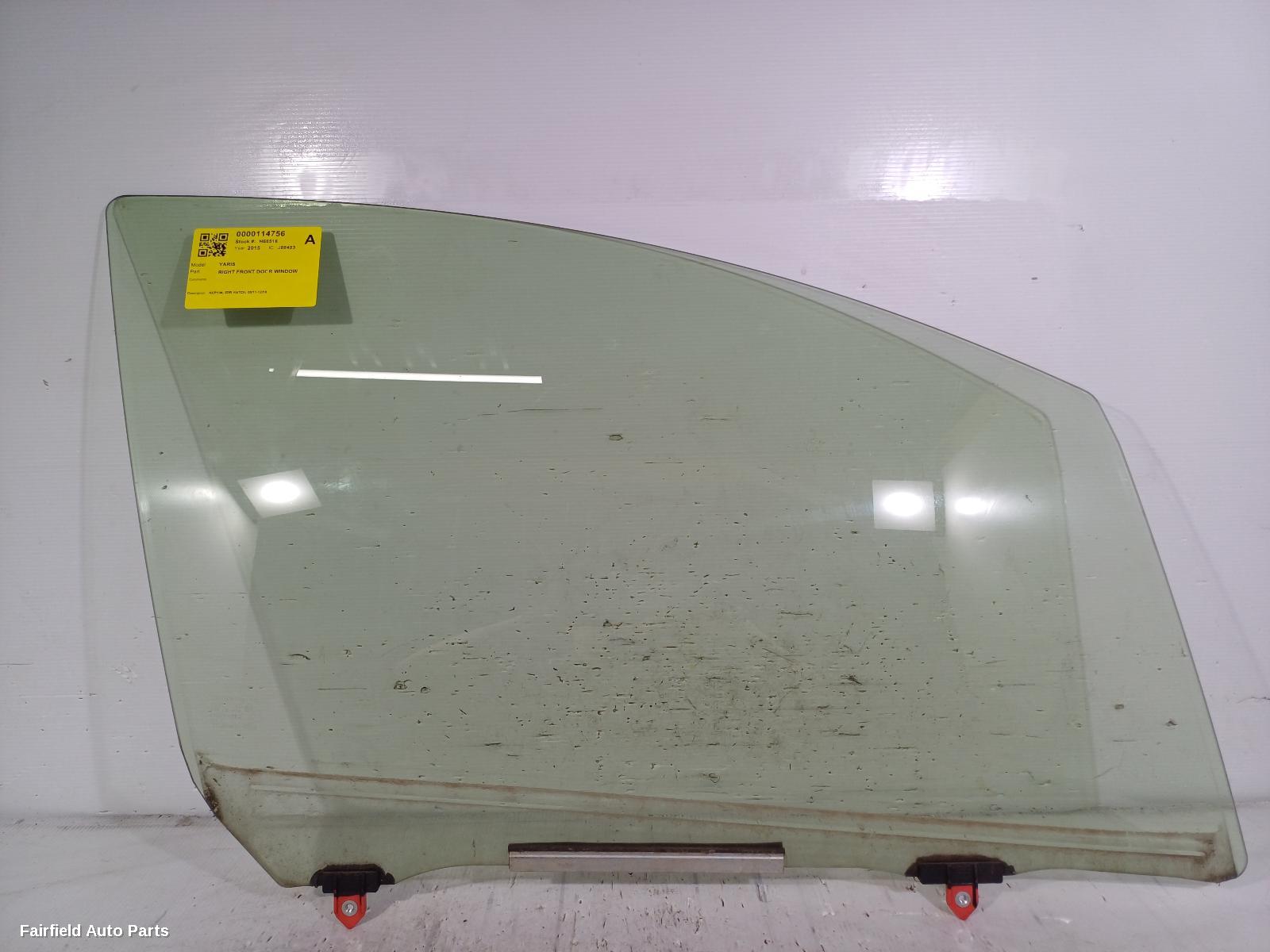 2011-2019 Toyota Yaris Right Front Door Window