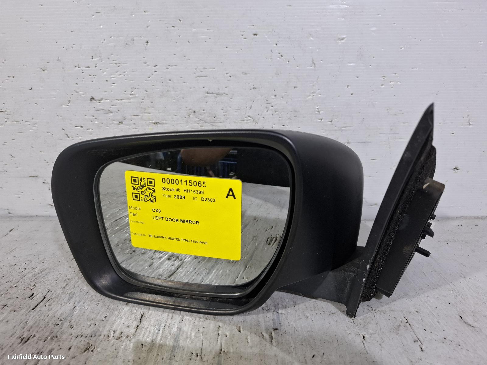 2007-2009 Mazda Cx9 Left Door Mirror