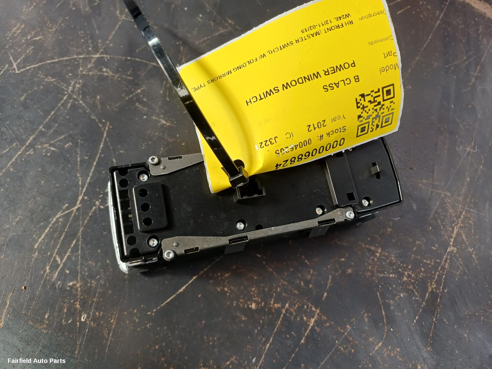 2011-2019 Mercedes B Class Pwr Dr Wind Switch