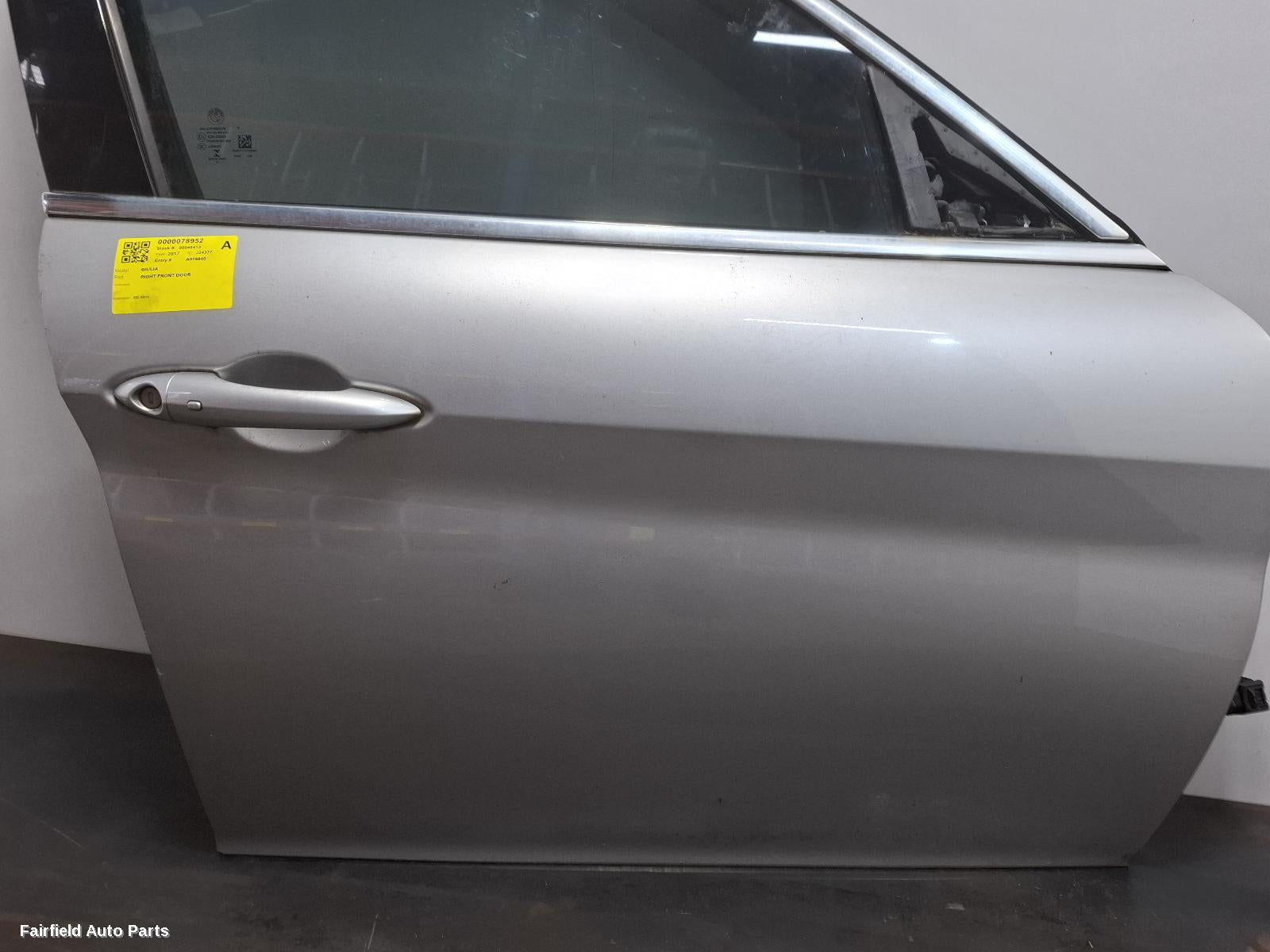 2016-2026 Alfa Romeo Giulia Right Front Door