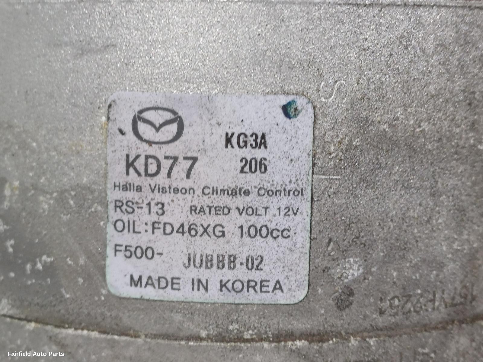 2014-2016 Mazda Cx5 A C Compressor