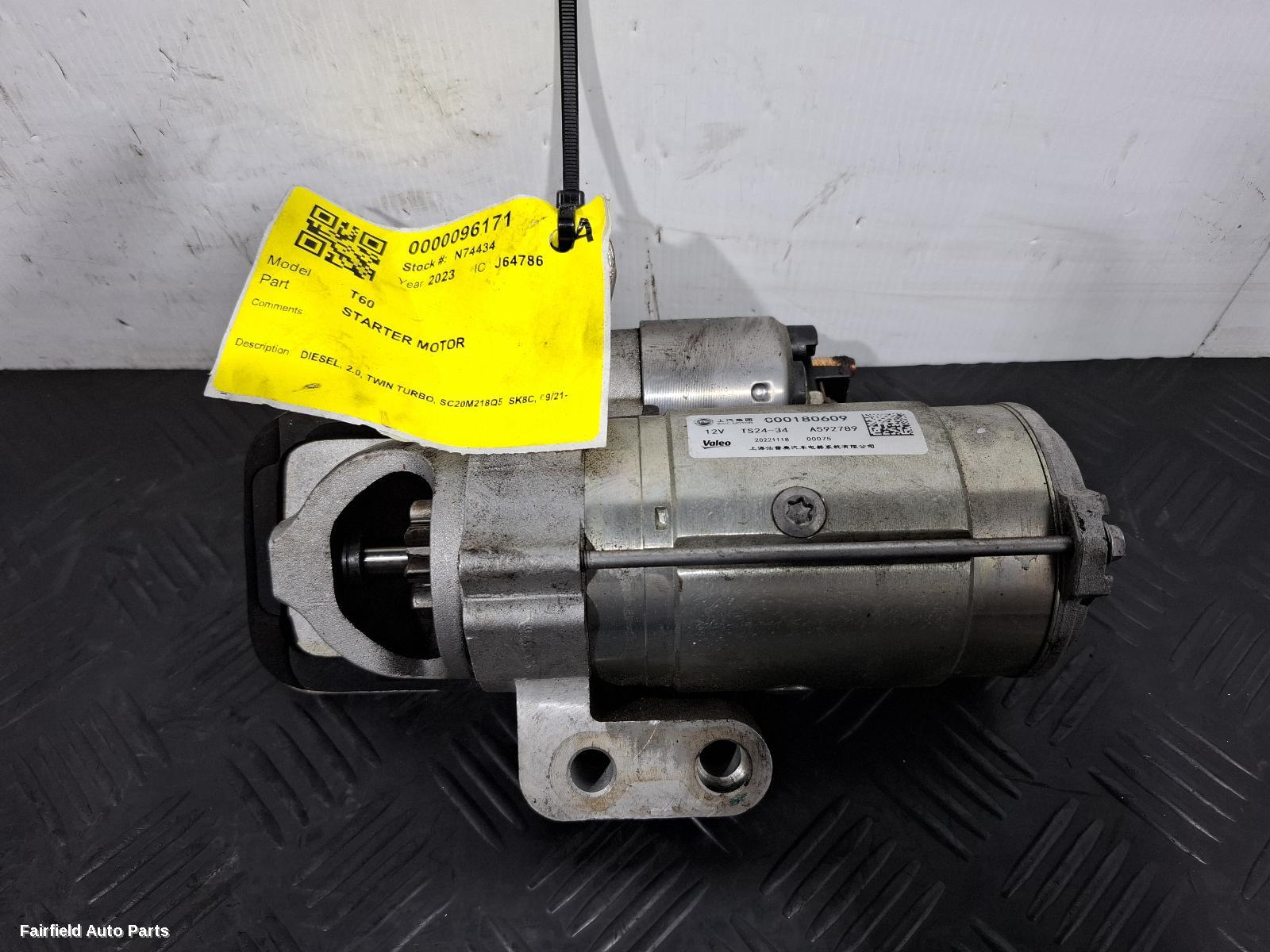 2021-2025 Ldv T60 Starter