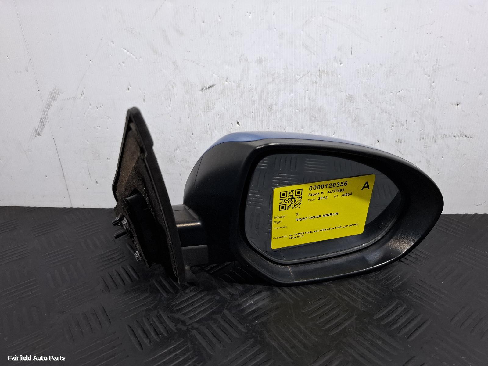 2009-2013 Mazda 3 Right Door Mirror