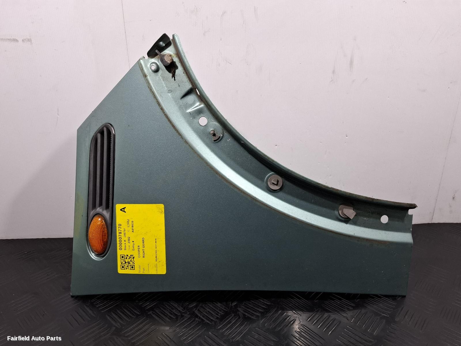 2001-2008 Mini Cooper Right Guard