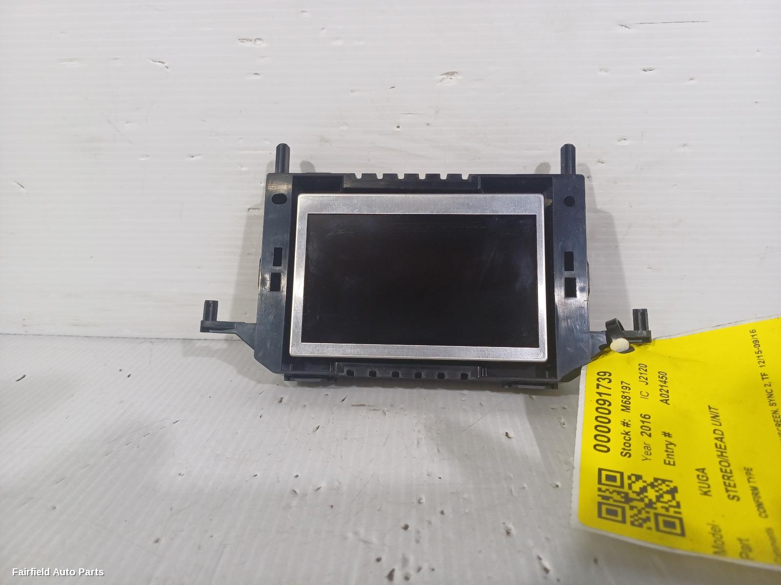 2012-2016 Ford Kuga Radio Cd Dvd Sat Tv