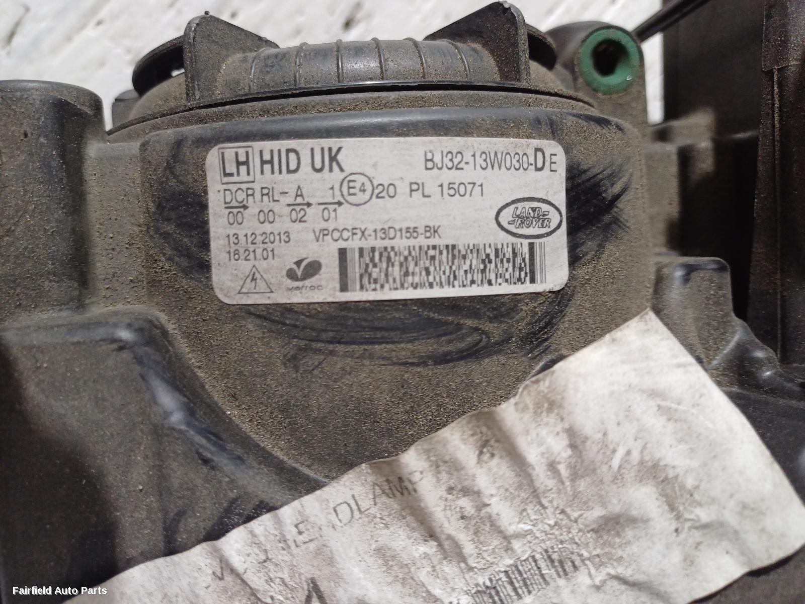 2011-2015 Land Rover Rangerover Evoque Left Headlamp