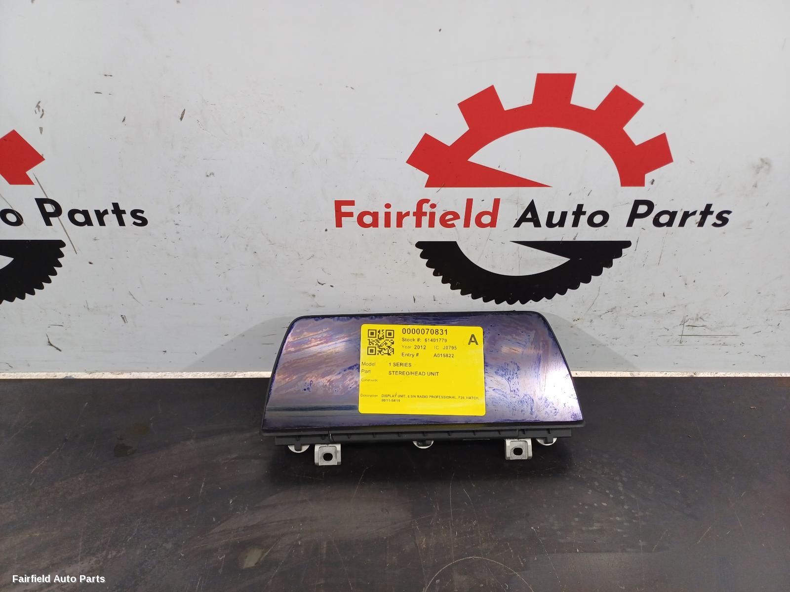 2011-2019 Bmw 1 Series Radio Cd Dvd Sat Tv