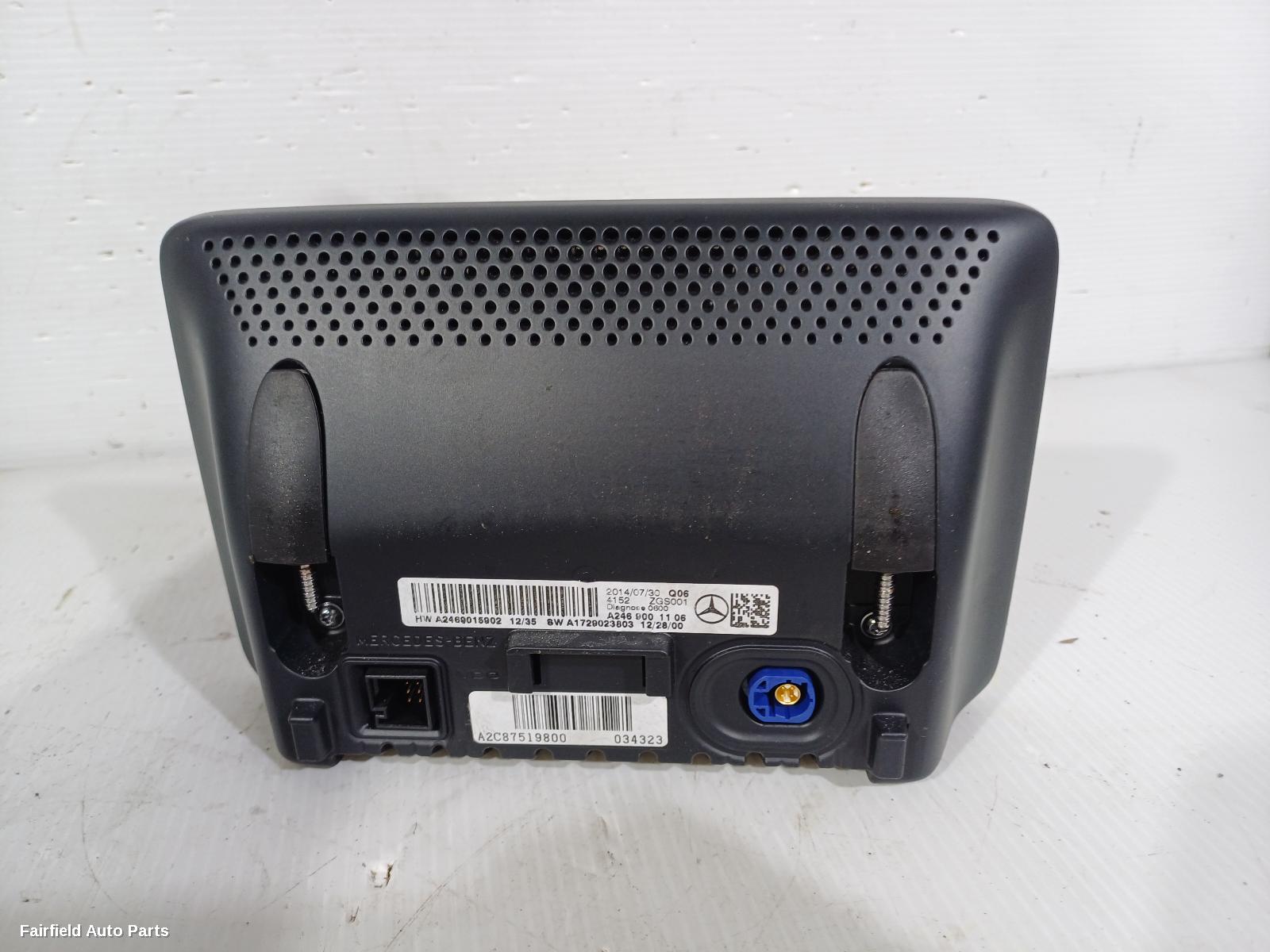 2012-2015 Mercedes A Class Radio Cd Dvd Sat Tv