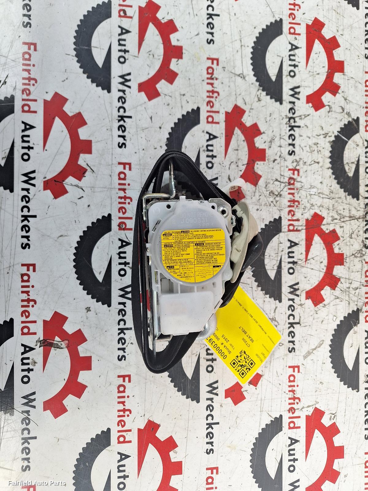2010-2020 Lexus Ct200h Seatbelt Stalk