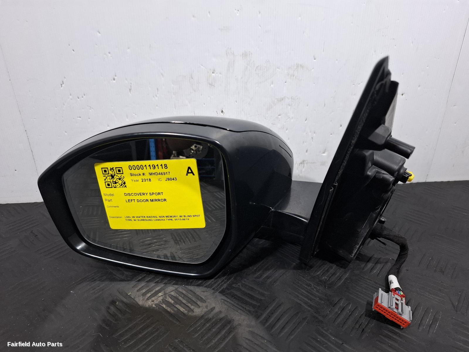 2015-2019 Land Rover Discovery Sport Left Door Mirror