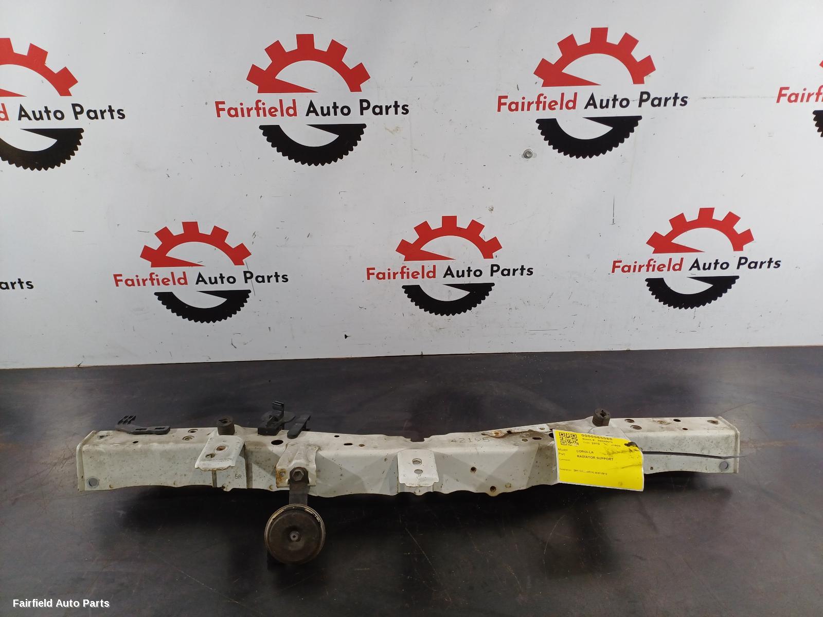2007-2012 Toyota Corolla Radiator Support