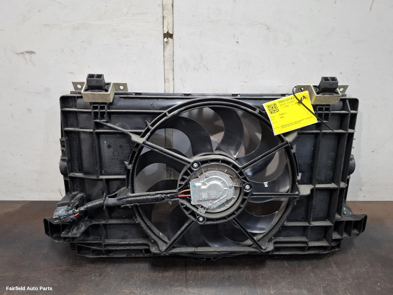 2019-2024 Tesla Model 3 Fan