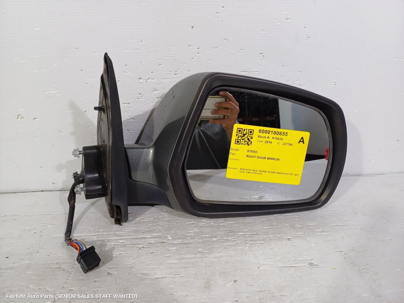 2016 Great Wall Steed Right Door Mirror