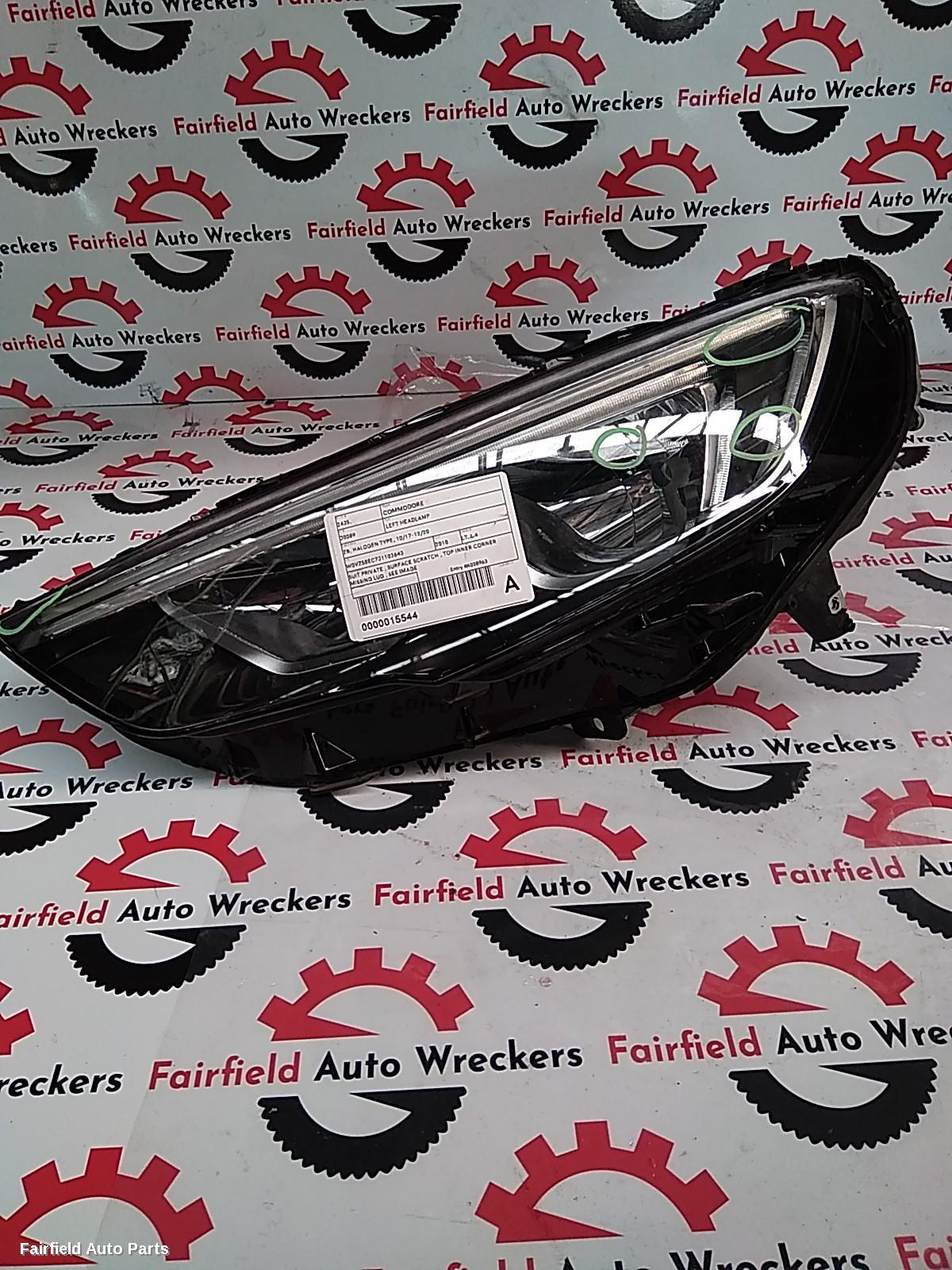 2018 Holden Commodore Left Headlamp