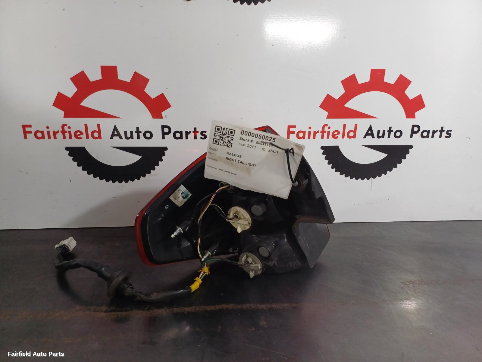 2011 Renault Kaleos Right Taillight