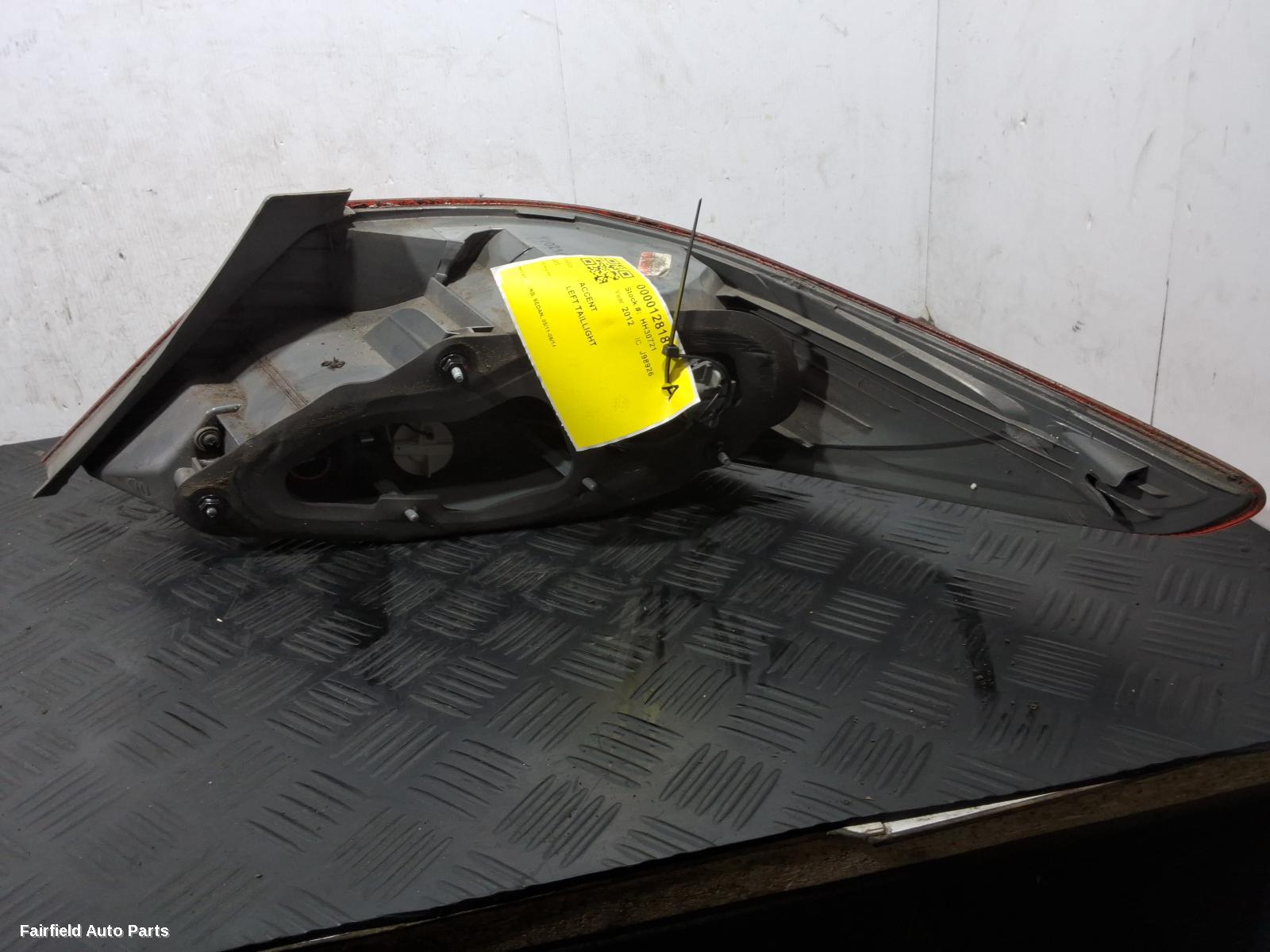 2011-2014 Hyundai Accent Left Taillight