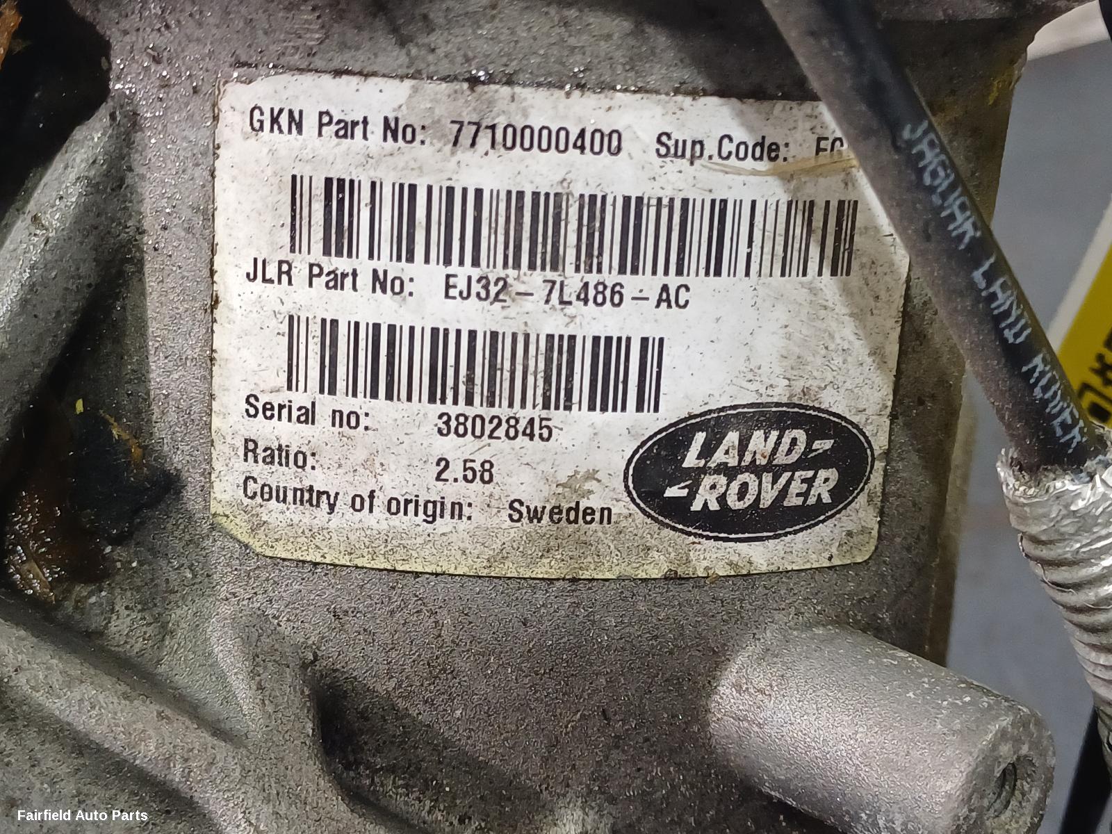 2016 Land Rover Rangerover Evoque Transfer Case