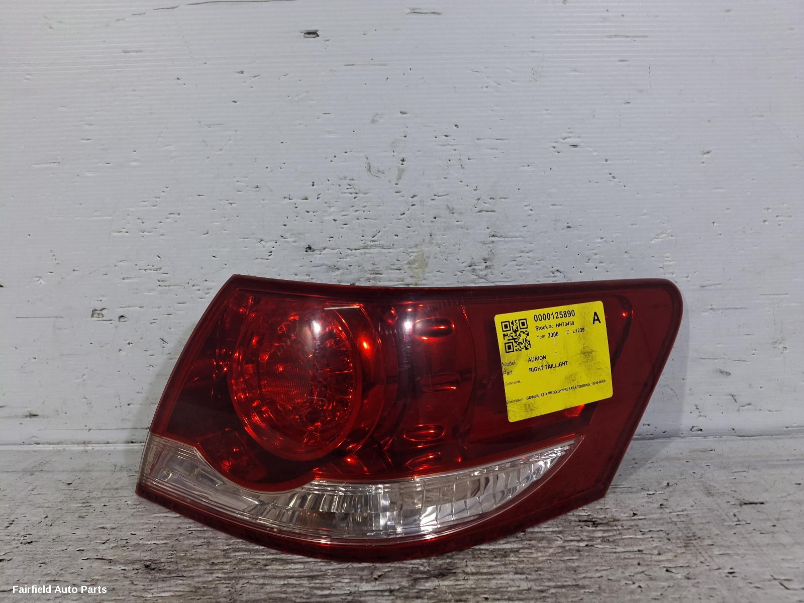 2006-2009 Toyota Aurion Right Taillight