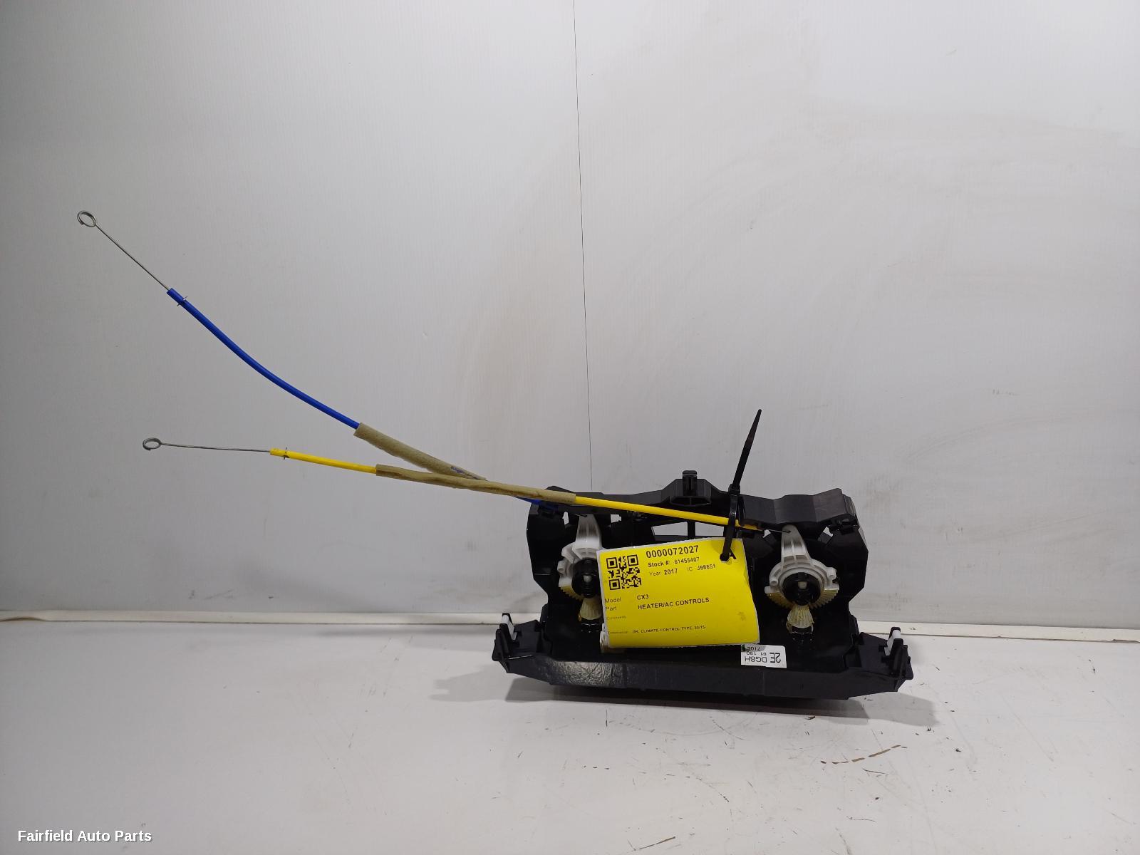 2015-2025 Mazda Cx3 Heater Ac Controls