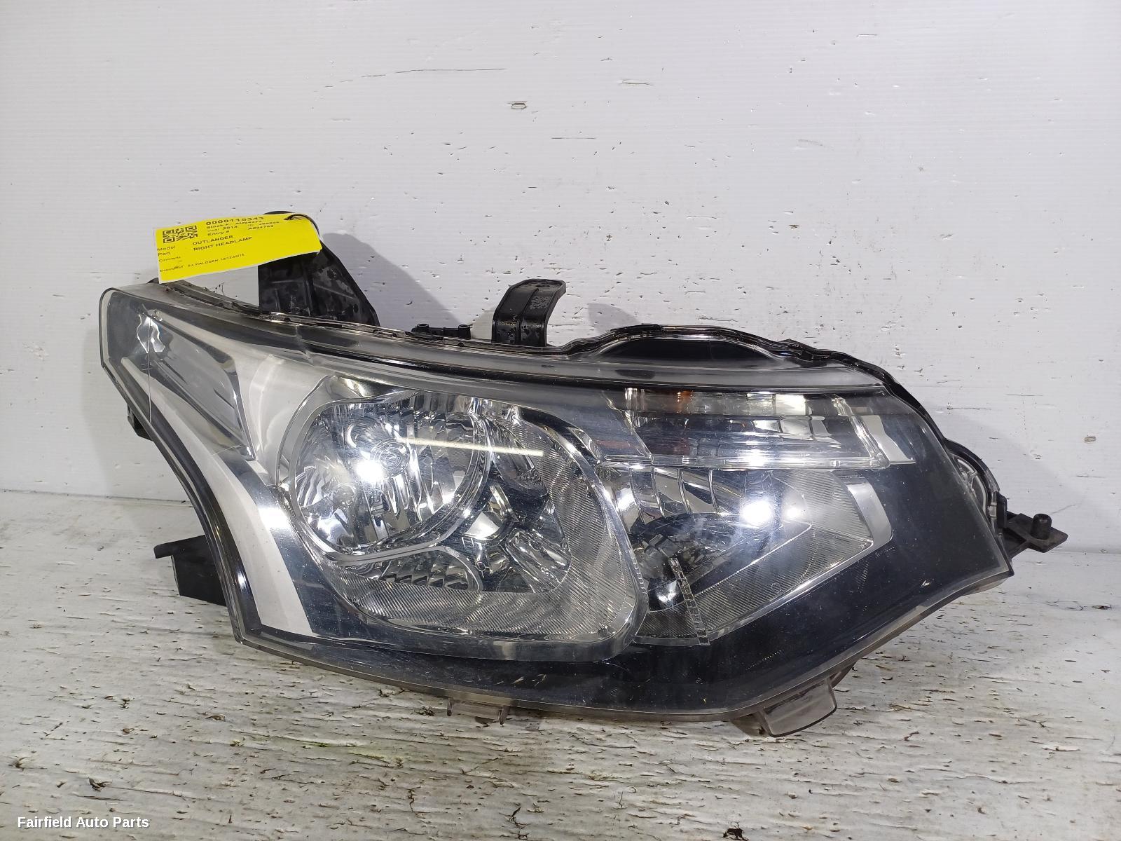 2012-2015 Mitsubishi Outlander Right Headlamp
