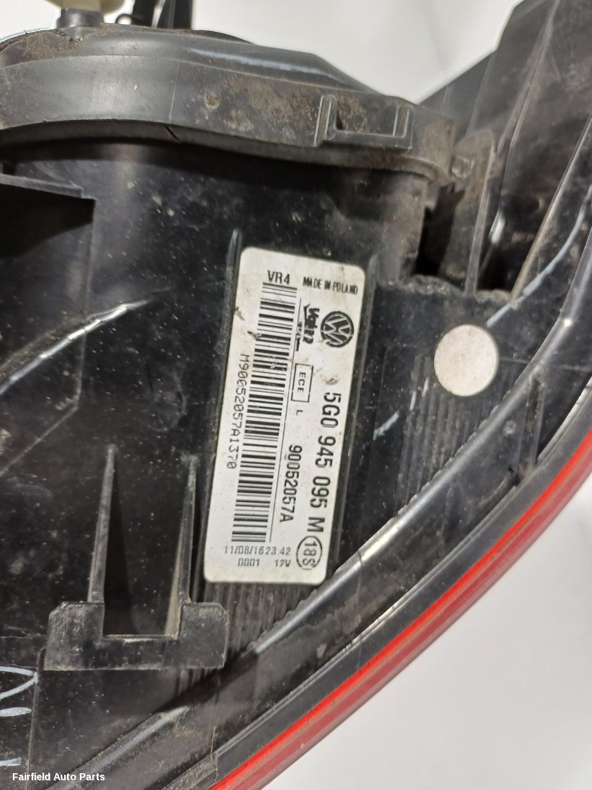 2012-2017 Volkswagen Golf Left Taillight