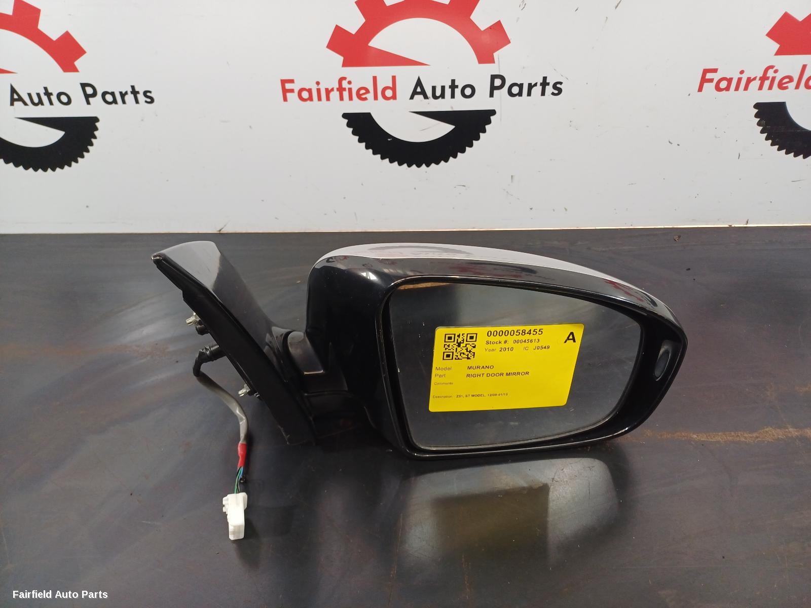 2008-2015 Nissan Murano Right Door Mirror
