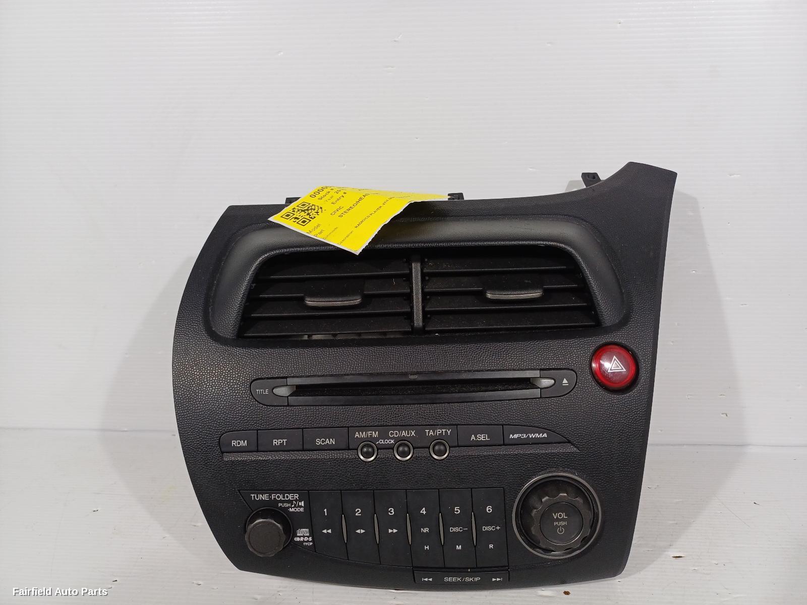 2006-2011 Honda Civic Radio Cd Dvd Sat Tv