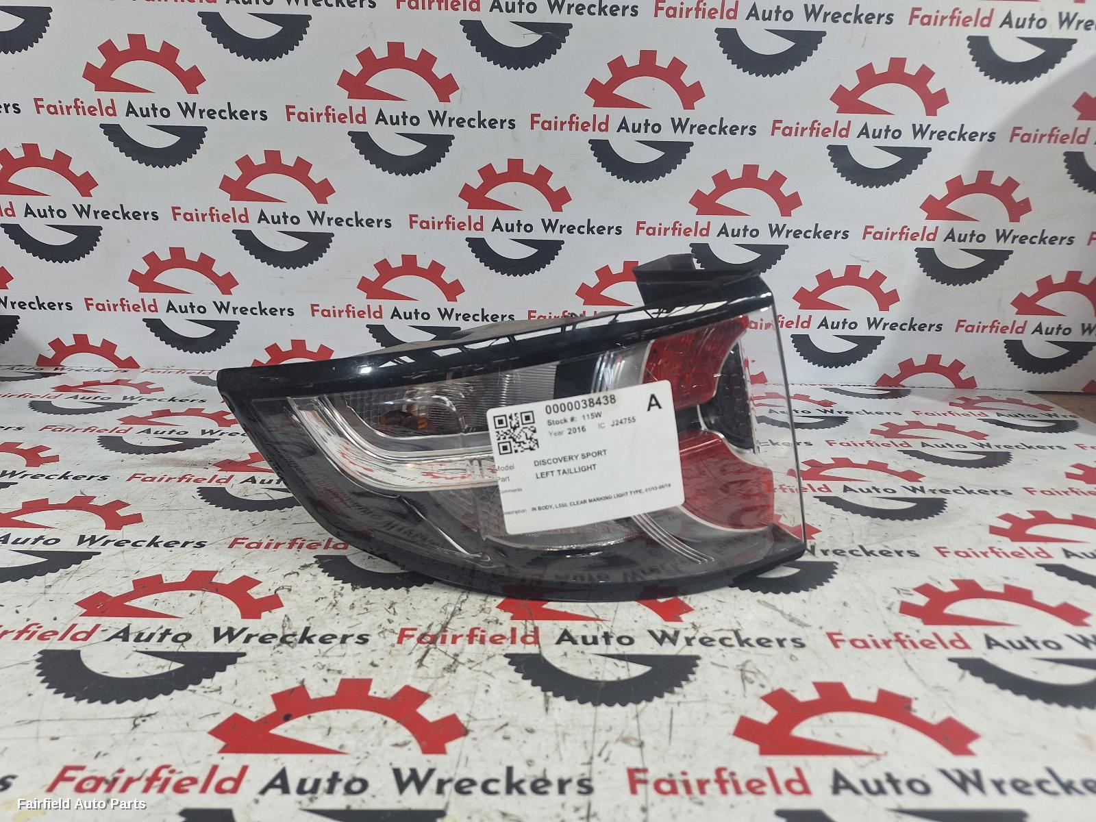 2016 Land Rover Discovery Sport Left Taillight