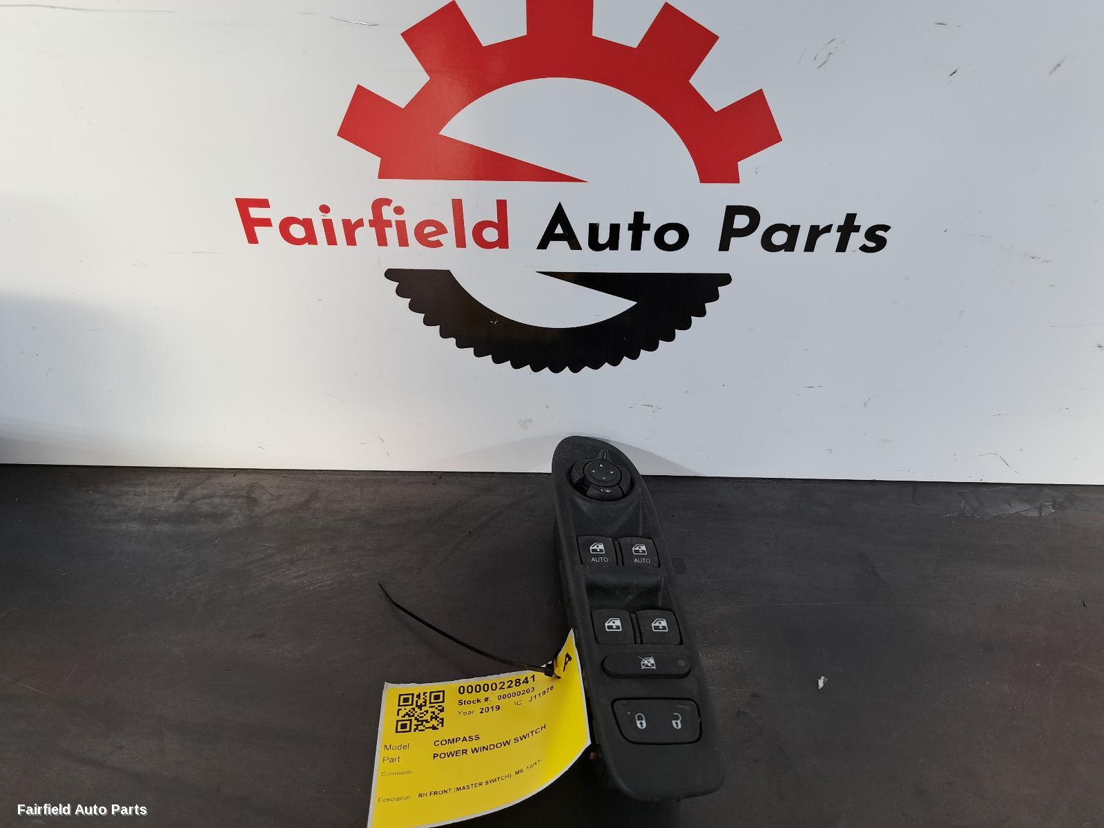 2019 Jeep Compass Pwr Dr Wind Switch