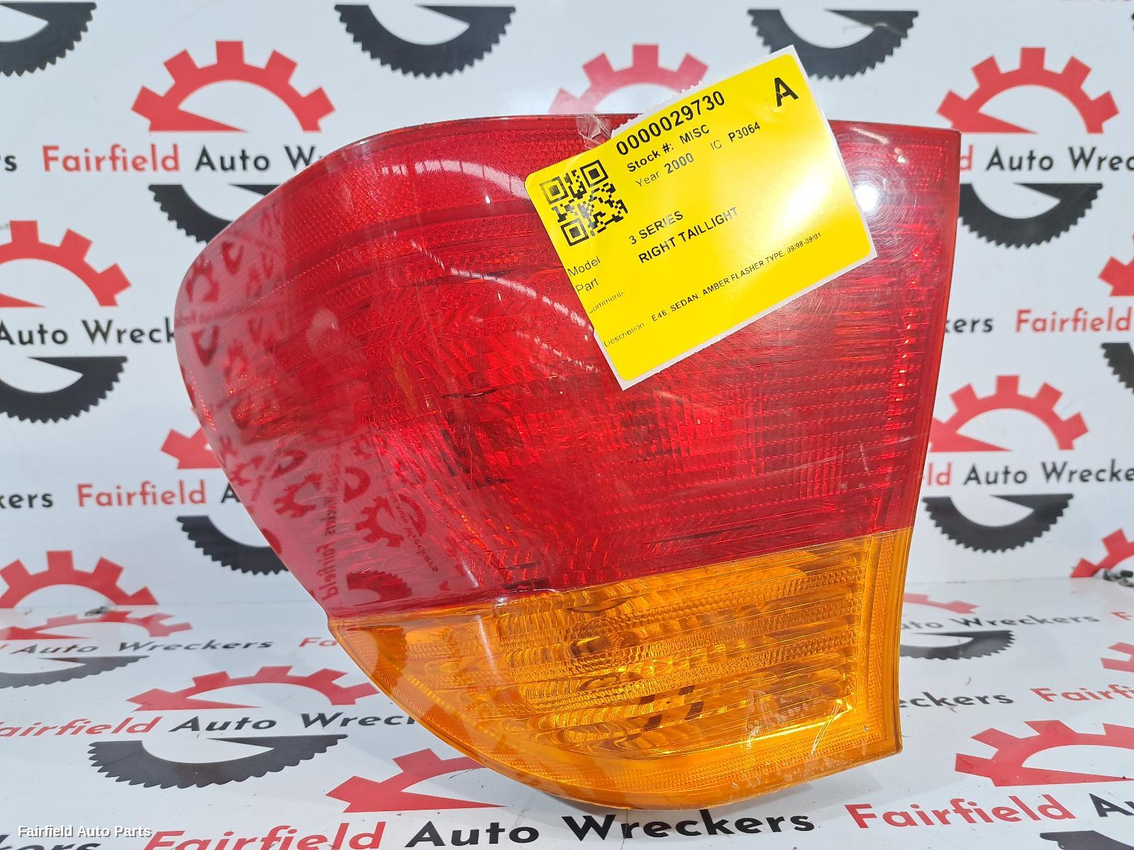 2000 Bmw 3 Series Right Taillight