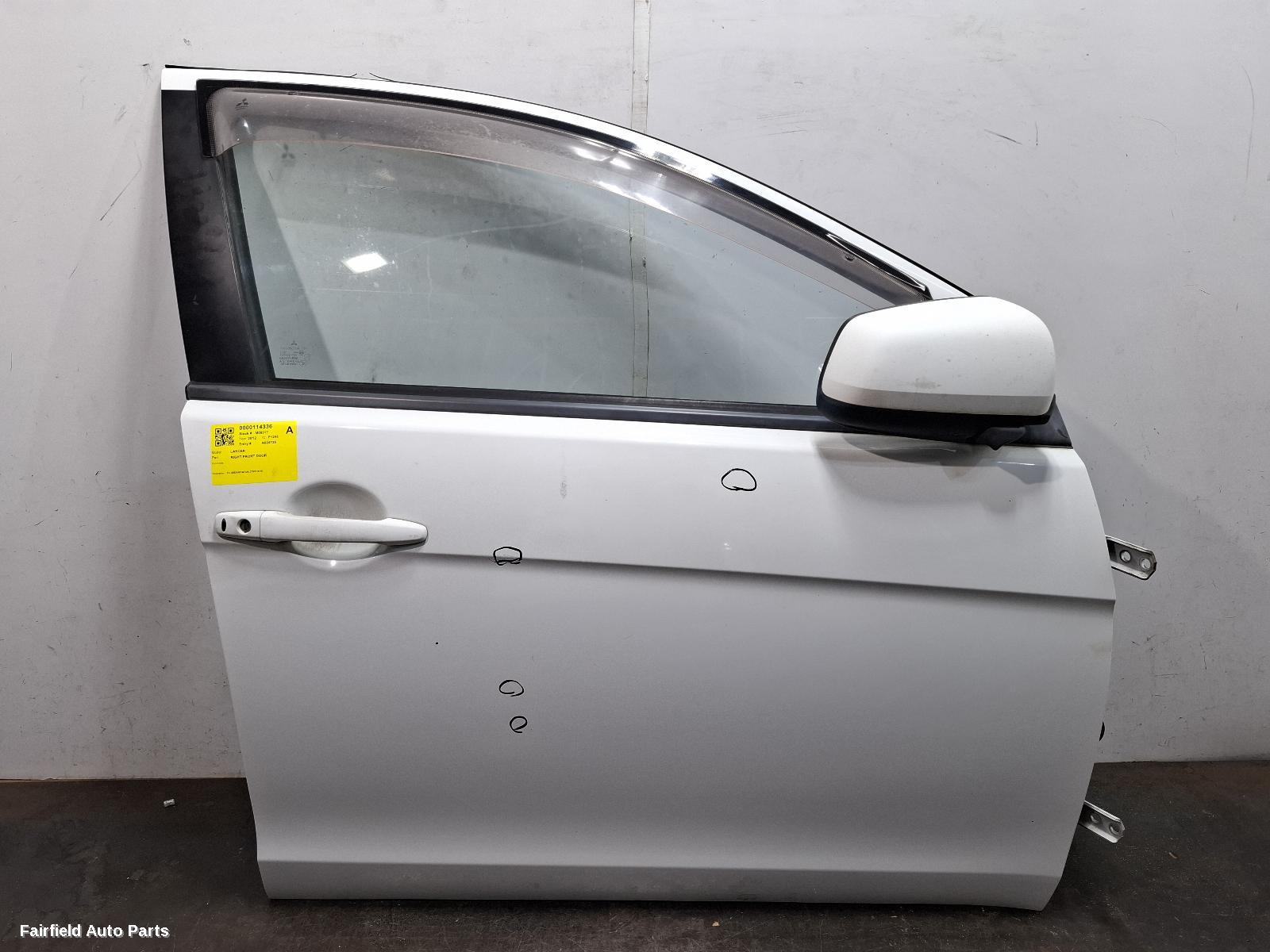 2007-2015 Mitsubishi Lancer Right Front Door