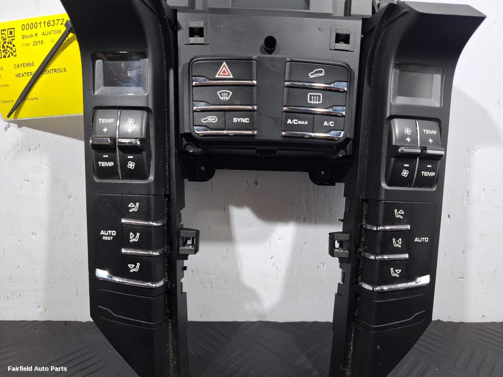 2010-2018 Porsche Cayenne Heater Ac Controls