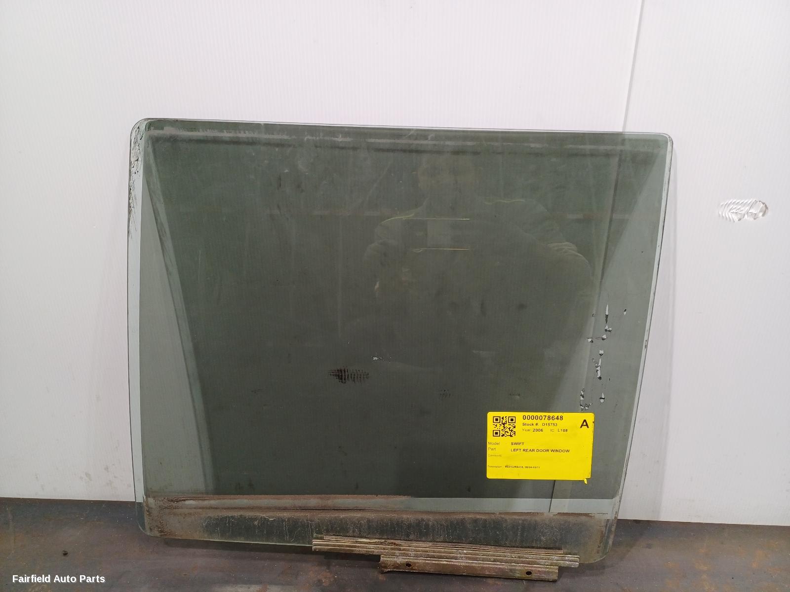 2006 Suzuki Swift Left Rear Door Window